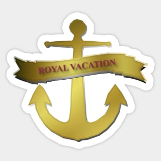 Royal Vacation Anchor Sticker